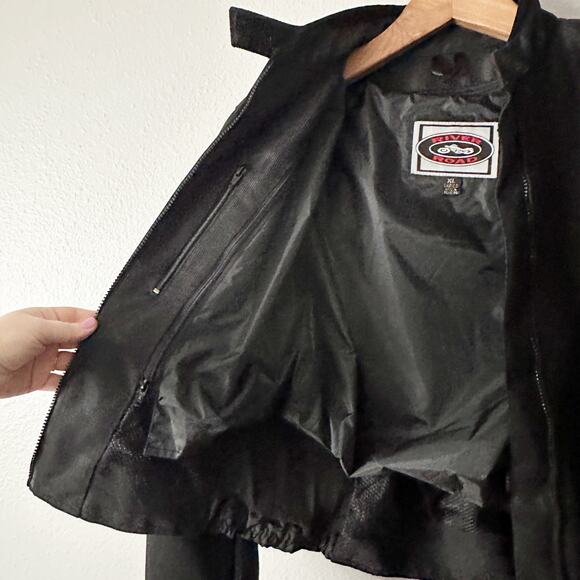 River Road Ladies' Padded Nylon Ruched Short Motorcycle Riding Jacket Size XL - Picture 4 of 13
